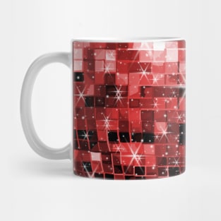 Twinkle Red Disco Ball Pattern Mug